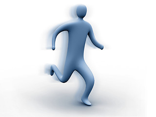 Image showing 3d person running