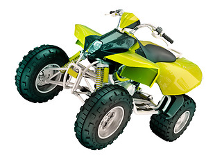 Image showing Quad bike isolated