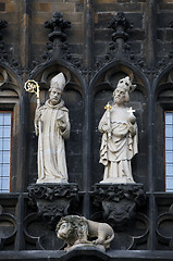 Image showing Saint Adalbert and Saint Sigismond, Old Town Bridge Tower, Prague