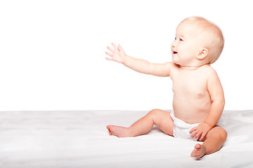 Image showing Baby reaching out