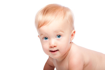 Image showing Happy infant face