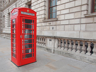 Image showing London telephone box