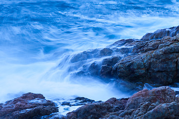 Image showing blue waves