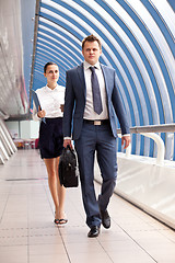 Image showing businessman and businesswoman