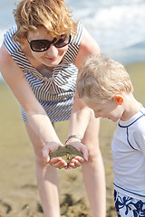 Image showing family at hawaii beach