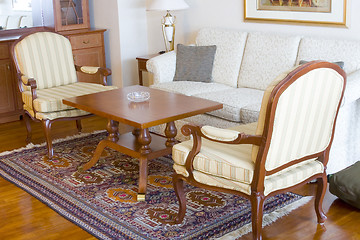 Image showing Furniture in a hotel suite room

