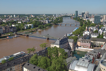 Image showing Aerial view of Frankfurt