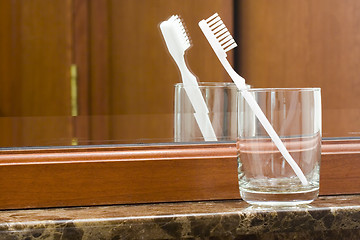 Image showing Toothbrush in a glass


