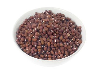 Image showing Bowl of azuki beans

