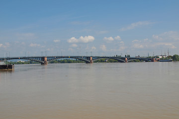 Image showing Rhine river in Mainz