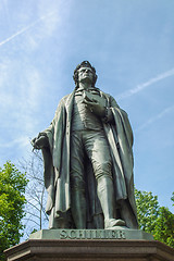 Image showing Schiller statue in Frankfurt