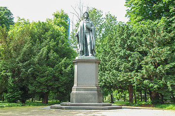 Image showing Schiller statue in Frankfurt