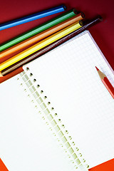 Image showing Pencil and agenda