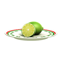 Image showing Limes on the Plate