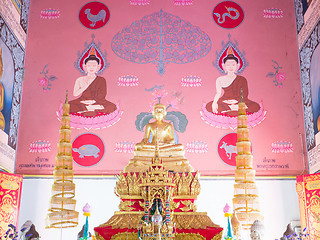 Image showing golden buddha statue