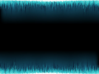 Image showing Blue sound wave on white. + EPS10