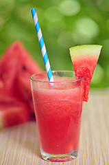 Image showing fresh watermelon juice 