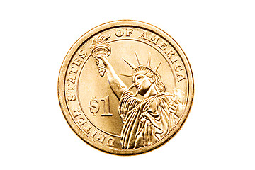 Image showing dollar coin isolated