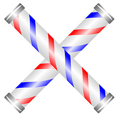 Image showing Barber Pole Cross