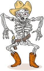 Image showing Skeleton Cowboy