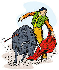 Image showing Bullfighter Matador Bullfighting
