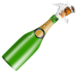 Image showing Champagne Bottle Open Lid