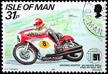 Image showing Motorcycle Race Stamp #3