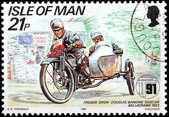 Image showing Motorcycle Race Stamp #4