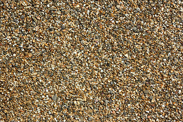 Image showing Small stones and pebble beach close up