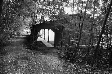 Image showing Old boat house