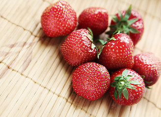 Image showing Ripe strawberries