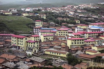 Image showing Samll town in the mountain