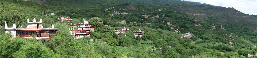 Image showing Jiaju Tibetan Village,Sichuan, China 