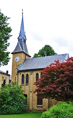 Image showing A small brick church