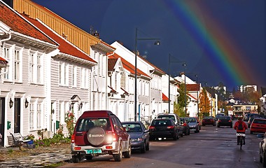 Image showing Wooden houses