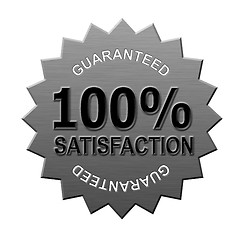 Image showing 100% Satisfaction Guaranteed Metal