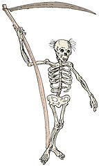 Image showing Grim Reaper Skeleton Standing