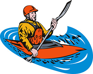 Image showing Kayak Paddler