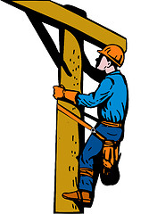 Image showing Power Lineman Electrician