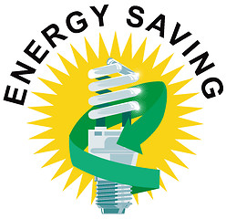 Image showing Energy Saving Label Lightbulb