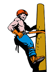 Image showing Power Lineman Electrician