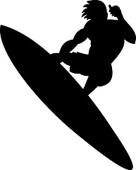 Image showing Surfer Silhouette