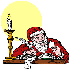Image showing Santa Claus Writing