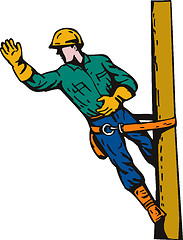 Image showing Power Lineman Electrician