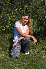 Image showing girl in park