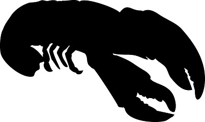 Image showing Lobster Silhouette