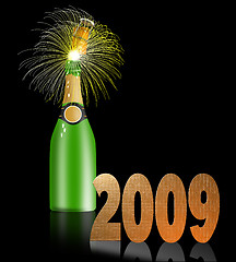 Image showing Champagne Bottle 2009