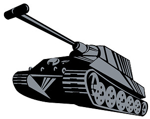 Image showing Army Tank Retro