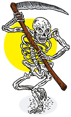 Image showing Grim Reaper Skeleton Stance