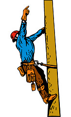 Image showing Power Lineman Electrician